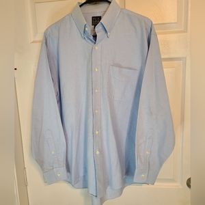 (1155) Jos. A. Banks Men's Classic Long Sleeve Dress Shirt,  Size: M Color: Blue